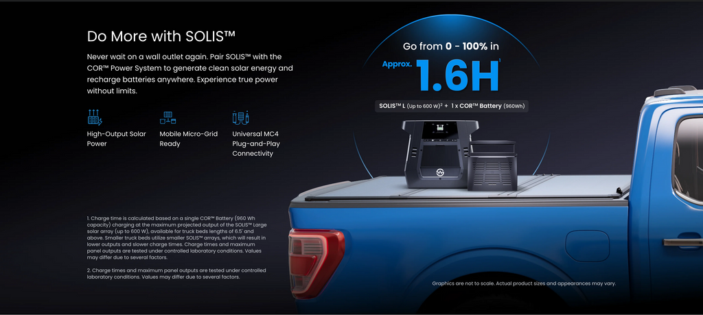 Worksport SOLIS Solar Tonneau Cover